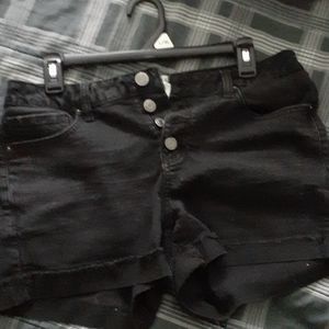 Flex stretch Black Jean shorts
